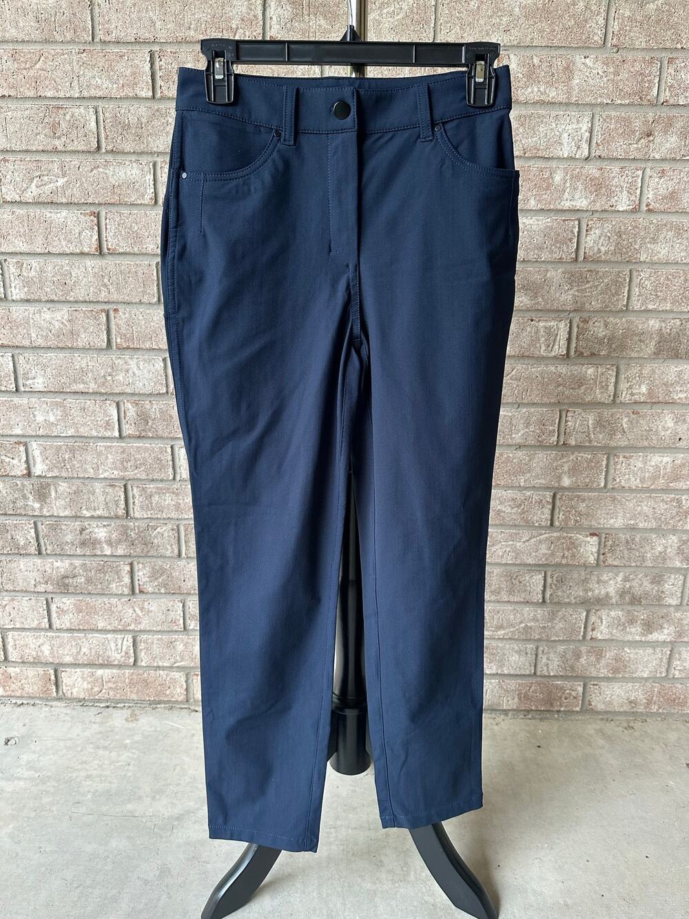 Lululemon City Sleek 5 Pocket 7/8 Pant Navy Blue Sz 4 LIKE NEW
